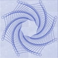 thumbnail image 1 of Ahgly Company Machine Washable Indoor Square Transitional Lavender Blue Area Rugs, 8' Square, 1 of 7