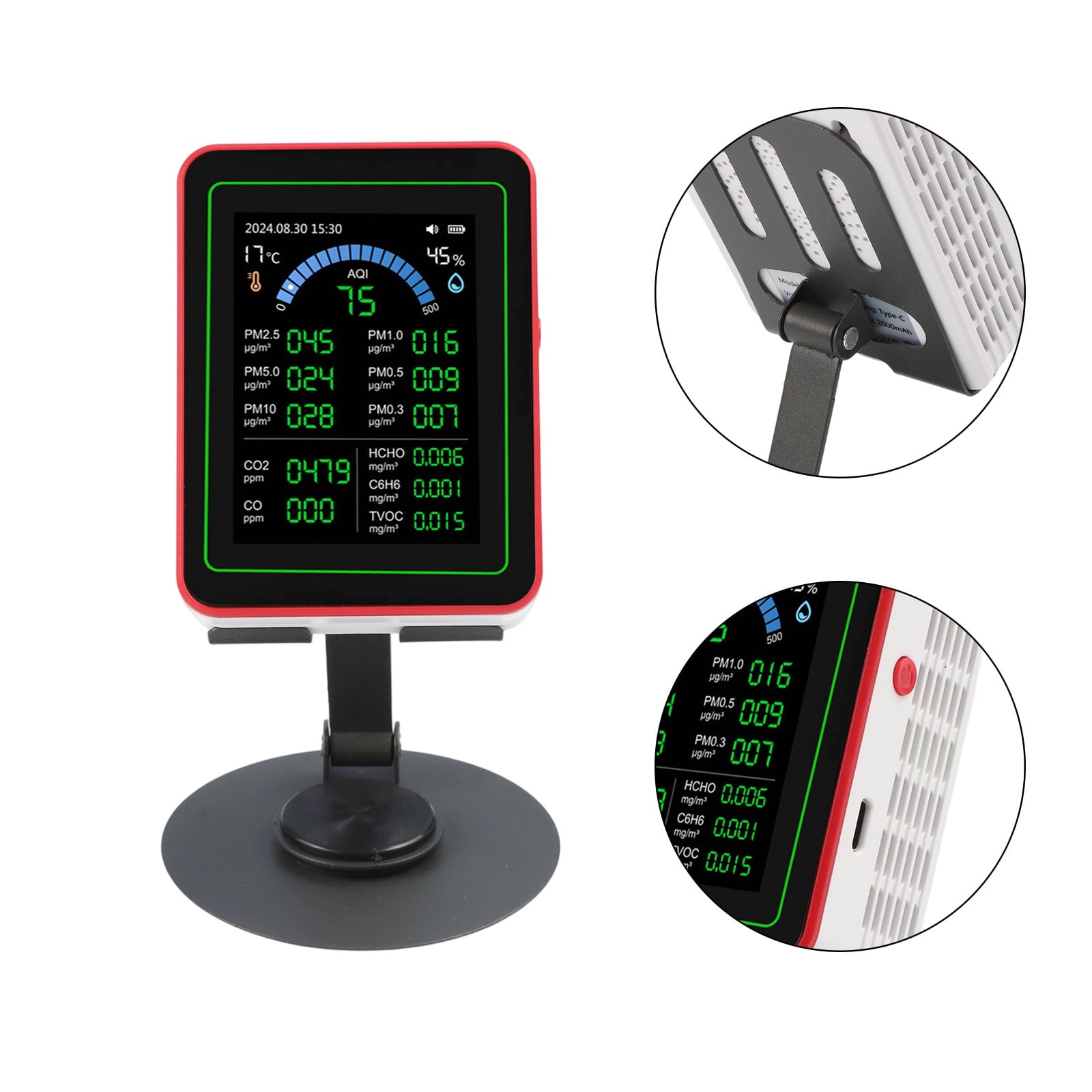 18-In-1 Air Quality Tester Comprehensive Aqi Monitor Indoor Monitoring