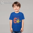 thumbnail image 2 of Boy's Pokemon It’s My 6th Birthday Pikachu Graphic Tee Royal Blue Small, 2 of 10