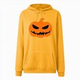 thumbnail image 6 of Towmus Women Cute Pattern Hoodie Girl Halloween Pumpkin Face Personalized Cartoon Sweatshirt Long Sleeve Harajuku Streetwear, 6 of 6