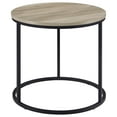thumbnail image 3 of Lainey Round Occasional Side End Table Distressed Pine, 3 of 10