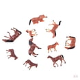 thumbnail image 1 of 40/60/80 Piezas 1/87 Escala Modelo de Pintada para de Arena - marrón, 40pcs Sunnimix Figura de caballo pintada HO, 1 of 6