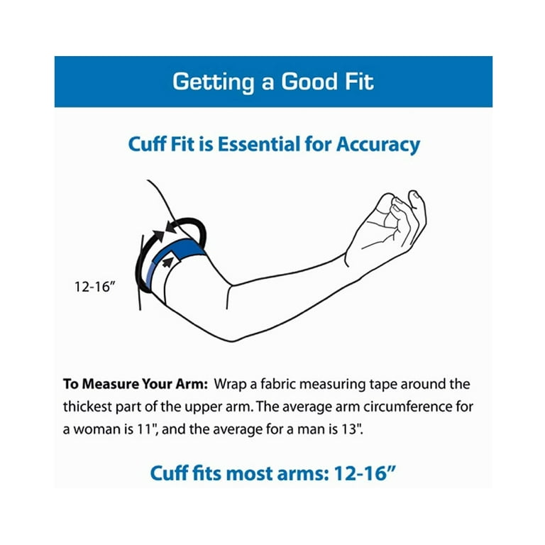 Microlife USA  SureFit+ Blood Pressure Cuff, Fits Arms 8.7”-18.1″