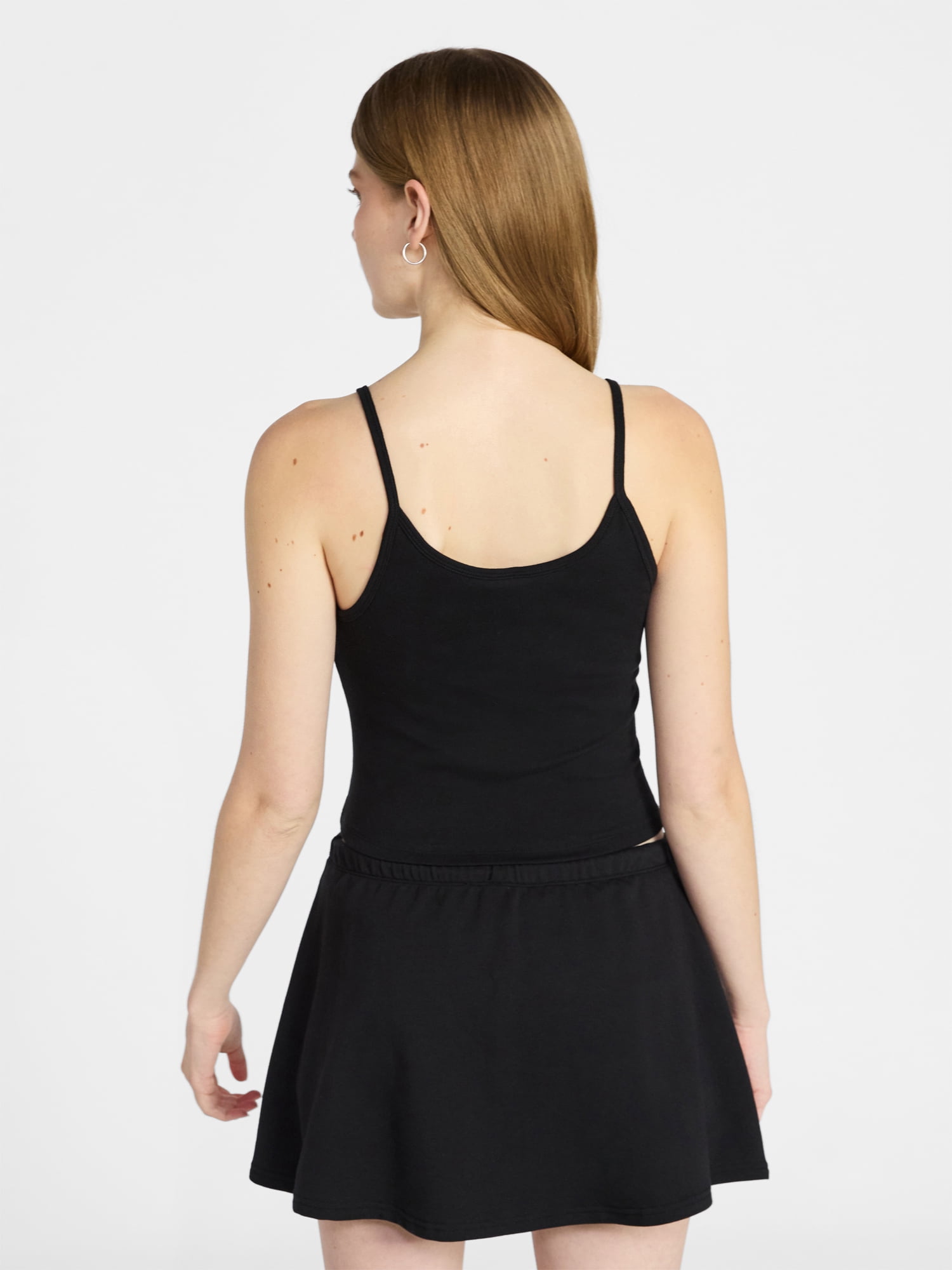 No Boundaries Cozy Sleepwear Cami and Skort Set, 2-Piece, Women’s and Women’s Plus XXS-3X