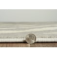 thumbnail image 5 of Elegance Chevron Ivory Area Rug 8 x 10 Transitional Style Easy Care Polypropylene, 5 of 6