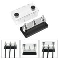 thumbnail image 2 of BIBABLYKE 3 Post Power Distribution Block Bus Bar with Cover,600A Rating, Marine Bus Bar, Automobile, and Solar Wiring, 2 of 8