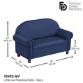 thumbnail image 2 of Little Lux Preschool Sofa - Navy, 2 of 8