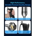 thumbnail image 4 of 2025 New 1000W Immersion Blender Handheld &ndash; 25-Speed, Stainless Steel, Hand Blender, Corded Hand Mixer with Heavy-Duty Copper Brushless Motor &, 4 of 9