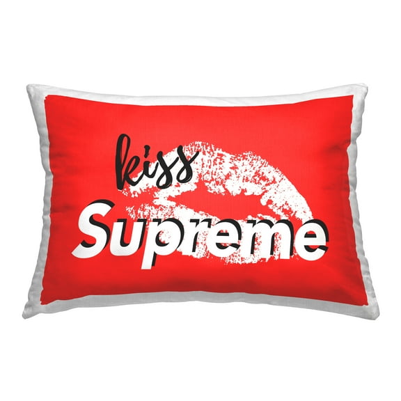 Stupell Industries Red Kiss Supreme Decorative Printed Throw Pillow Design by Martina Pavlova