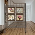 thumbnail image 5 of Metal Brown Privacy Fence Screen,3.6*4.92ft Indoor / Outdoor Patio Privacy Screen Panel Metal Panel Privacidad Exterior, 5 of 13