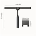 thumbnail image 3 of High Quality 10 Inch Shower Squeegee Stainless Steel Window Bath Squeegee Window Cleaner Wiper Mirror Car Glass Hook black, 3 of 5
