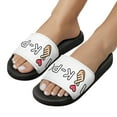 thumbnail image 5 of GZHJMY Stylish Slides for Women Men, Korean Pop Poster Soft Flexible Slip-on Sandals Slippers, 5 of 7