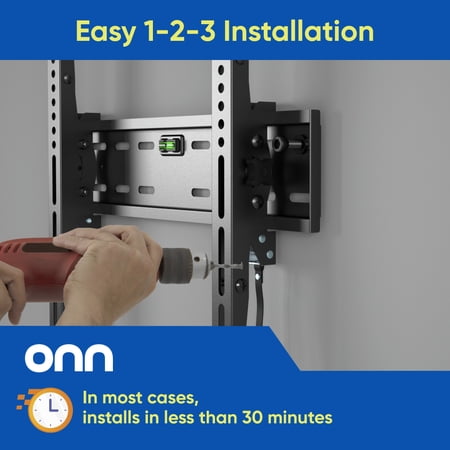 ONN TILTING TV WALL MOUNT FOR 19″ TO 50″ TVS, UL LISTED, UP TO 12° TILTING