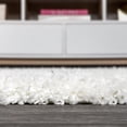 thumbnail image 5 of JONATHAN Y MERCER SHAG 5 x 8 Area Rug, Mercer Plush Tassel Moroccan Trellis - Ivory/Gray, MCR102B-5, 5 of 9