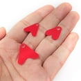 thumbnail image 2 of 100 Uds cola de pez de plástico para cuchara señuelos de pesca lentejuelas de corazón rojo (12mm), 2 of 4