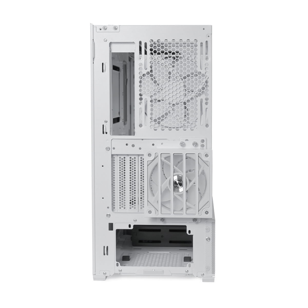 LIAN LI LANCOOL 216RW White Steel / Tempered Glass ATX Mid Tower Computer Case ,2x 16 cm ARGB Fans Included ----LANCOOL 216RW