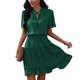 thumbnail image 4 of Vestido de jersey de manga corta con cuello en V liso a la moda de verano para mujer Pompotops ghjkhdj17402, 4 of 7