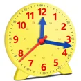 thumbnail image 1 of Modelo de reloj de madera, ayuda para enseñanza, relojes de aprendizaje Montessori con tarjetas, juguete para guardería, interacción de juegos, pared de salón, 1 of 6