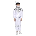 thumbnail image 2 of Traje espacial de astronauta para niños, mono, disfraz escolar de astronauta, ropa con capucha blanca de fantasía espacial, 2 of 5