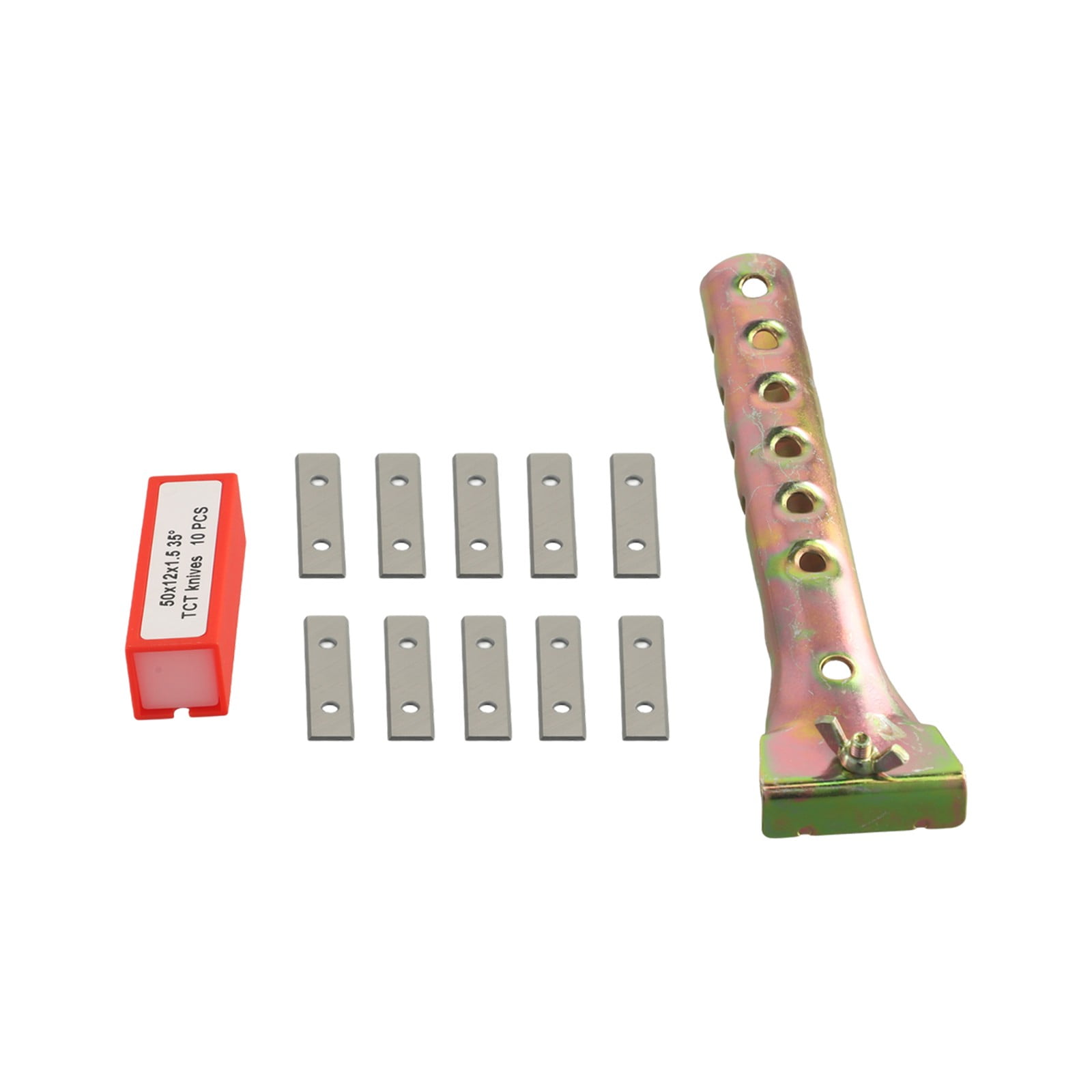 10x Paint Scraper Blades Square Carbide Inserts 50*12*1.5mm For Glue Timber Varnish Wood Stains Rust Removal Cleaning Hand-Tools