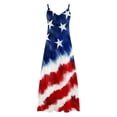 thumbnail image 5 of Mifsaly Independence Day Dress For Women Plus Size Spaghetti Strap V Neck Sleeveless 4Th Of July Dresses Flowy Lightweight Vacation Sundress S, 5 of 8