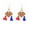 D, variant on BNNG Trendy Tassel Drop Earrings Independence Day Earrings With Red White Blue Flag Creative Festival Memorabilia Accessories Rose Gold Drop Earrings