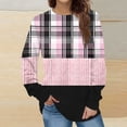 thumbnail image 1 of Jienlioq Hauts d'Hiver pour Femmes Mode Décontractée Manches Longues Col Rond Sweat Imprimé Blouse, 1 of 5