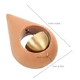 thumbnail image 6 of OULII  Light Brown Wooden Doorbell, Brass and Magnet, Soothing Sound, Home, 6 of 7