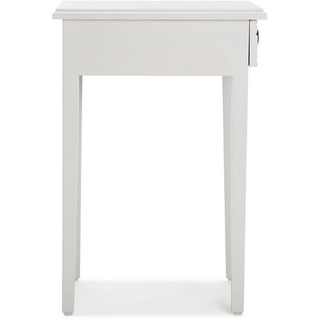 Adore Decor - Jules Wood 1-Drawer Night Stand - Light Gray