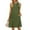 ArmyGreen, variant on YOGAFOX Women's Summer Casual Beach Vacation Sleeveless Crewneck Mini Dresses(Black,L)