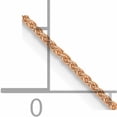 thumbnail image 6 of 14K Rose Gold Jbsp's .8mm Spiga (Wheat) Chain (20 X 0.8) Made In Peru 1203-20, 6 of 6
