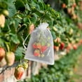 thumbnail image 5 of 50Pcs Fruit Netting Bags Drawstring Mesh Barrier for Garden Vegetables Trees Tomatoes Cover, 5 of 6