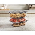 thumbnail image 3 of Brilliance Food Storage Container Large 9.6 Cup Clear 3 Pack, 3 of 6