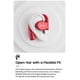 thumbnail image 2 of Cleer ARC II Sport Open Ear Headphones, True Wireless Ear Buds with Dual Mic, Sweat Resistant, Multi-Point Connect, 35 Hrs Playtime, Secure Fit, Bluetooth 5.3 Earbuds with Ear Hooks, Preset EQs, Red, 2 of 5