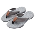 thumbnail image 3 of Mens Flip Flops Arch Support Summer Casual Outside Wear Beach Non Breathable Flip Flops Clip Toes Big Size Flat Bottom Mens Sandals, 3 of 7