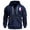 Navy, variant on Puliio Mens Half Zip Hoodies Sweatshirt Long Sleeve Flag Printed Casual Oversize Hooded Pullover Loose Fit Autumn Winter Daily Wear Comfortable Leisure Hoody Jacket With Zipper Pocket