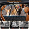 thumbnail image 4 of Backseat Extender for Dogs - Hard Bottom Dog Car Seat Cover for Back Seat, Dog Hammock for Car and SUV, Pet Rear Seat Protector Dogs Travel Bed with Mesh Window & Side Flaps, 4 of 7