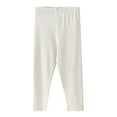 thumbnail image 4 of Splozh Leggings for Baby Girls Fashion Cute Kids Leggings Spring Fall Baby Casual Stretchy Leggings Pants for Boys Girls Stylish Slim Fit Pants,White,18-24 Months, 4 of 4