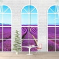 thumbnail image 3 of Idea4wall 6pcs Vies from French Window Peel and Stick Wallpaper Removable Wall Murals Large Wall Stickers for Home Decoration, 100"x24", 3 of 5