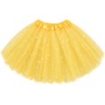 thumbnail image 6 of YTCAMLO Glitter Sequin Stars Tutu Skirt for Women Retro Layered Ballet Skirts 80's Elastic Tulle Skirt Lightweight Halloween Costume, 6 of 7