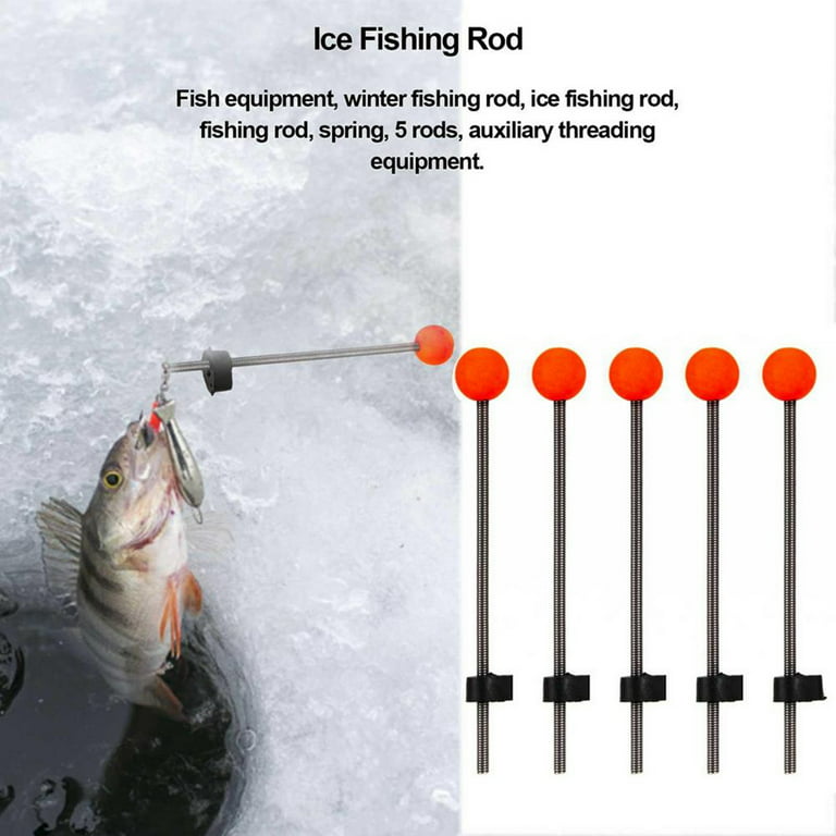 5Pcs Ice Fishing Rod Tip Mini Fishing Rod Tips Finishing Pole