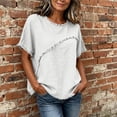 thumbnail image 3 of TGSLY Fringe Trim Linen Tops for Women Lightweight Soft Crew Neck Solid Color T-Shirt Relaxed Fit Dressy Casual Short Sleeve Blouses S, 3 of 9