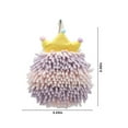 thumbnail image 3 of Chenille Hand Towel Cute Hanging Hand Wipe Ball Hand Towel Thickened Absorbent Hangable Multifunctional Hand Towel, 3 of 6