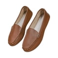 thumbnail image 5 of Willtoo Women's Casual Flat Shoes Comfortable Mom Footwear Solid Color Everyday Walking Slip On Loafers for Women, 5 of 5