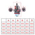 thumbnail image 3 of Carburador de Carreras Sunnimix con Chorro de Potencia para Motocicleta UTV Scooter Quad 28mm 75cc-250cc, 3 of 8