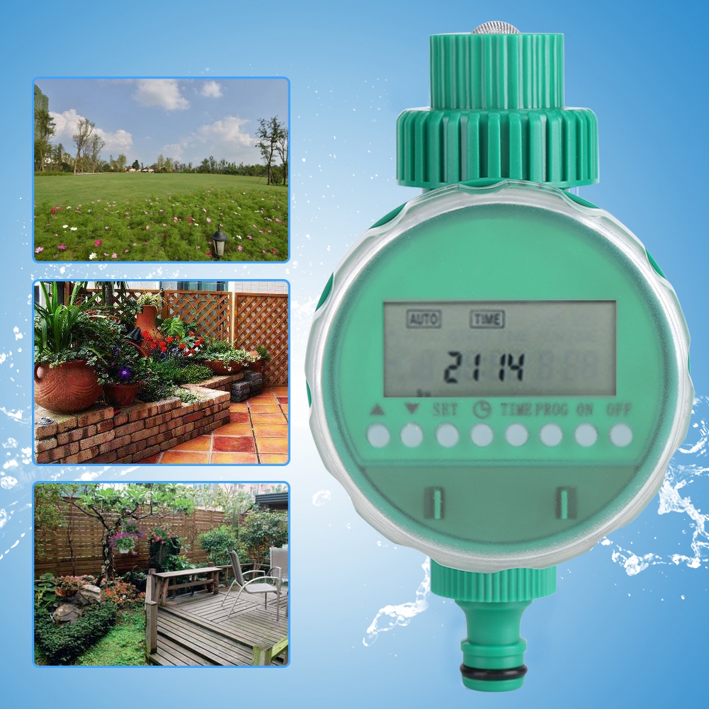 HERCHR Irrigation Timer, Automatic Electric Digital Garden Irrigation