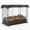 Black, variant on BouPower 6x3x1 Ft Raised Garden Bed Kit With Self Watering Irrigation and Mesh Cover, Galvanized Metal Bottomless Planter Box With Shade Cloth for Vegetables, Herbs, Flowers, Backyard Patio Farm