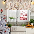 thumbnail image 5 of 2 Pack Valances for Window, Orange Yellow Botanical Short Curtains for Kitchen Bedroom Living Room, Rustic Country Spring Floral Summer Leaf Small Window Treatment Valance Drapes 42 x 18 Inch, 5 of 8