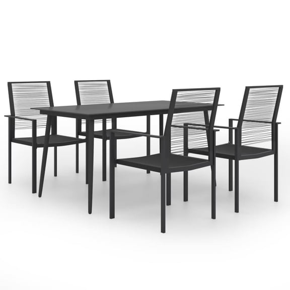 vidaXL Patio Dining Set Garden Outdoor Table and Chair Furniture 5/7 Piece