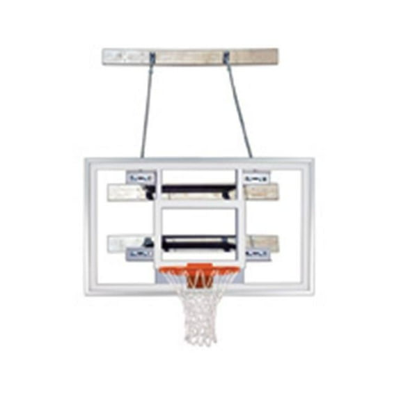 SuperMount68 Select Steel-Acrylic Wall Mounted Basketball System, Grey